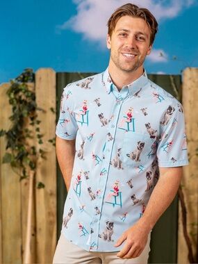 RSVLTS Sandlot Wendy Peffercorn Beast Shirt Mens Medium KUNUFLEX Button Up
